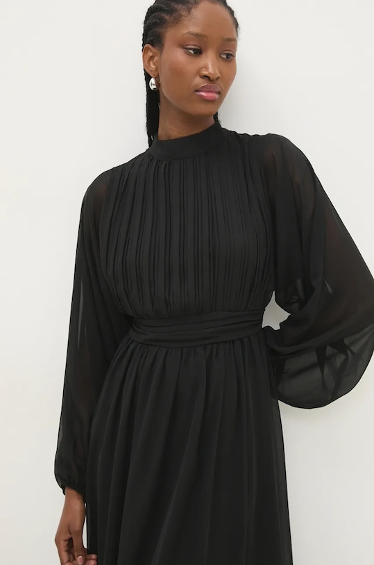 Šaty Answear.LAB čierna sng.sud09s.tjs