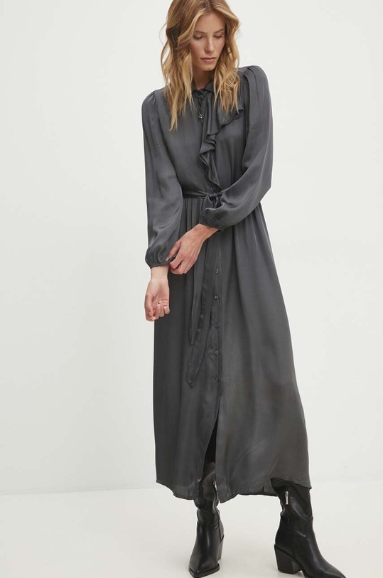 Answear Lab rochie ab1997.ims gri WZ24