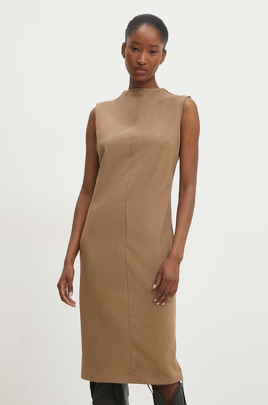 Answear.LAB sukienka ab2205.ims beżowy WZ24