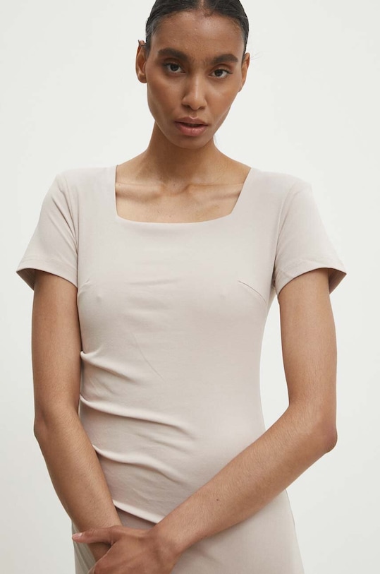 Answear Lab sukienka beżowy 5009.ijs