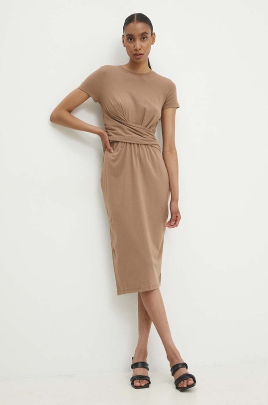 Šaty Answear.LAB mini hnědá 5022.ijs