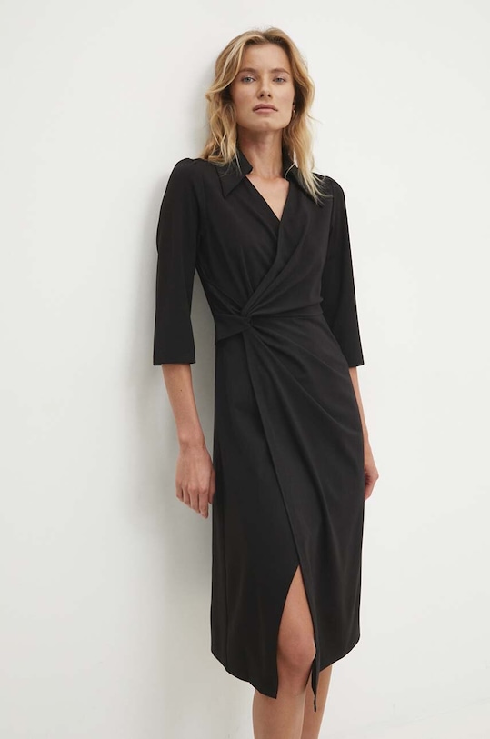 Answear Lab sukienka z elastanem czarny 661699.hos