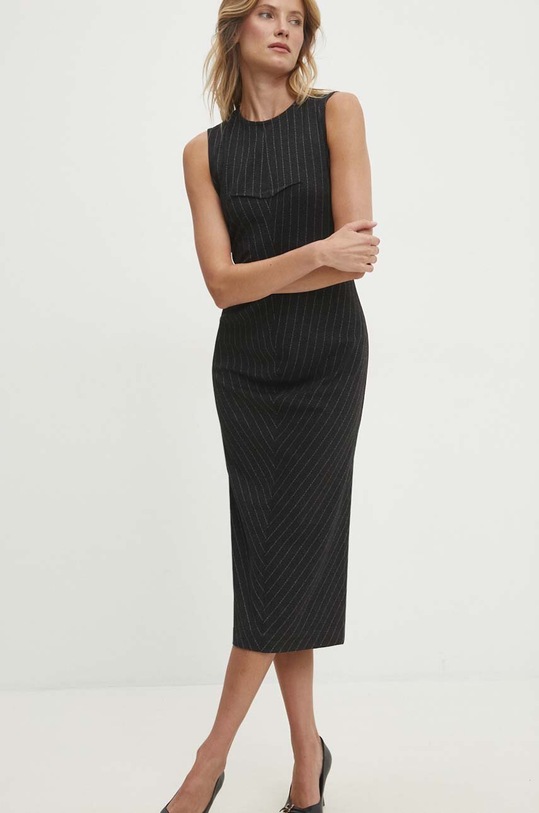 Answear Lab sukienka wzorzyste czarny B8052.iw