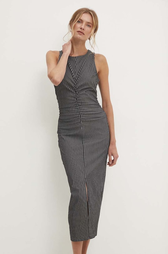 Answear Lab rochie midi gri 4539.fos