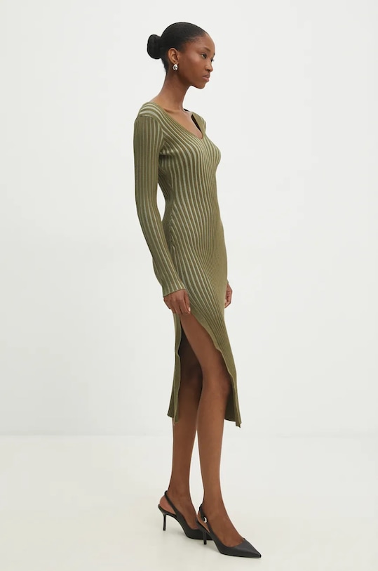 Answear Lab rochie NG65004.hos verde WZ24