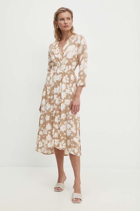 Answear Lab rochie 63170.1482v.flk bej WZ24