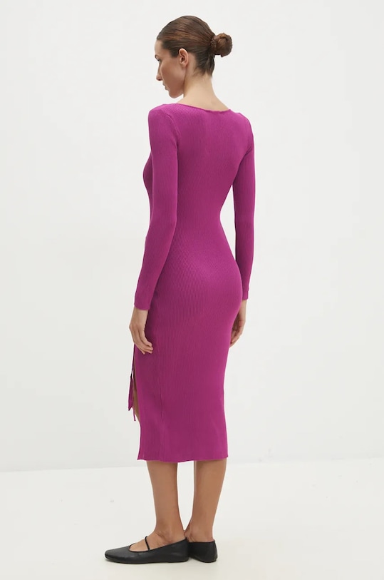 Odzież Answear.LAB sukienka DZ93315.hms fioletowy