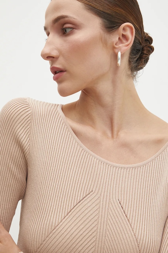 Šaty Answear.LAB béžová DZ93315.hms