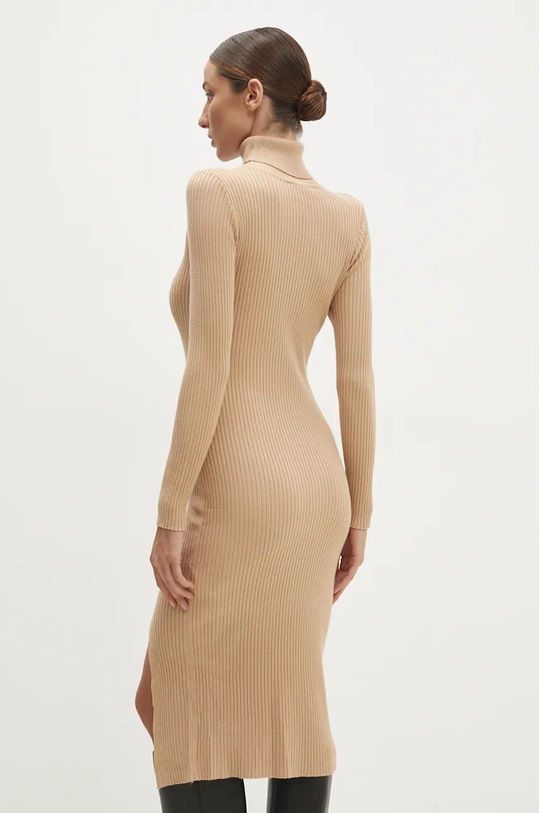 Odzież Answear.LAB sukienka C3262.hms brązowy