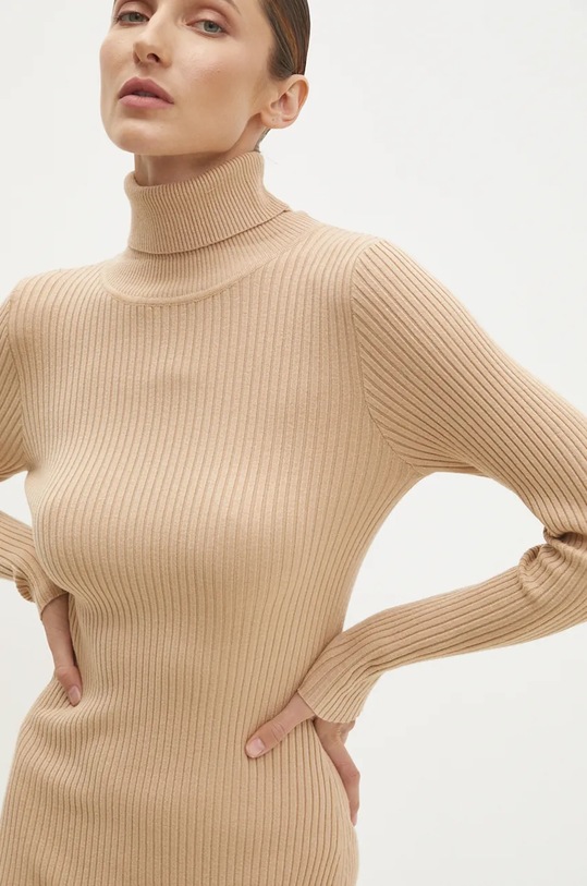 Answear.LAB sukienka brązowy C3262.hms