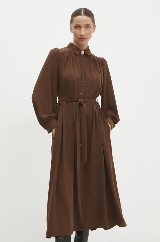 Answear Lab rochie fixat maro 23138yr.FKK
