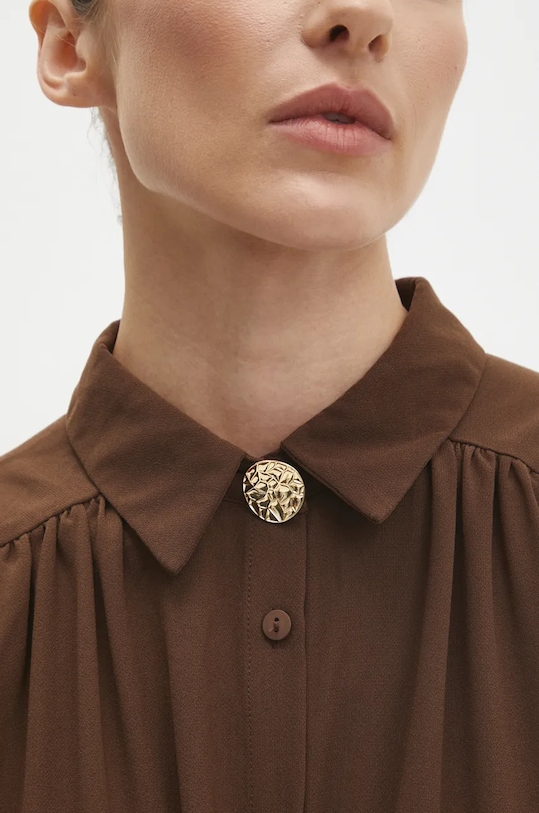 Šaty Answear.LAB 23138yr.FKK hnědá