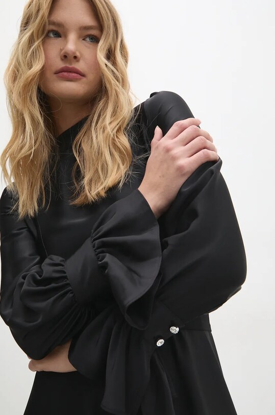 Answear Lab rochie negru 90076.tos