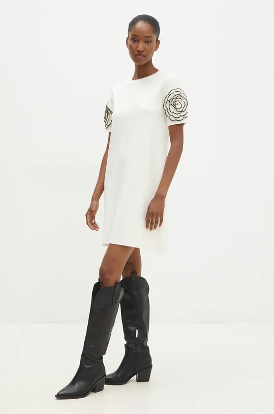 Answear Lab rochie cd99586.IKK bej WZ24