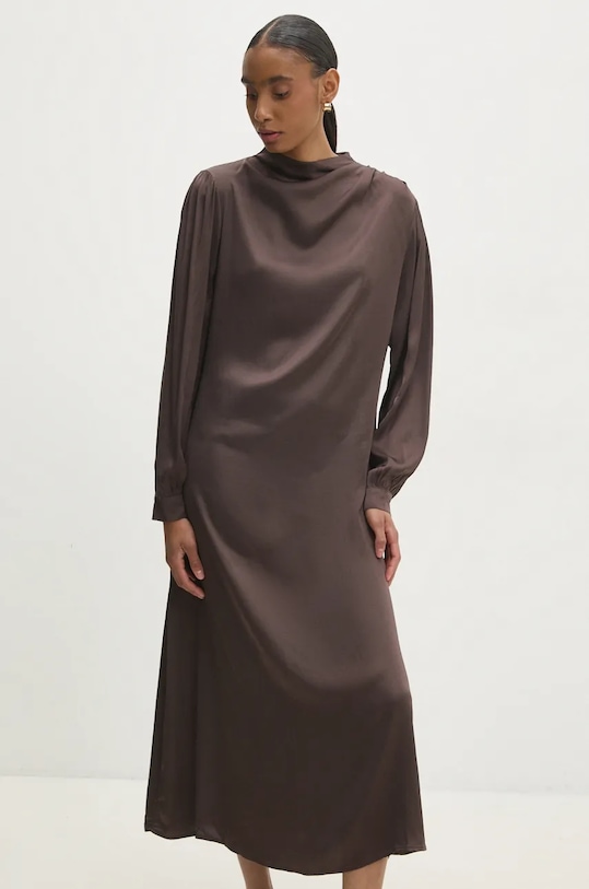 Рокля Answear.LAB еластичен кафяв ms2032.ios