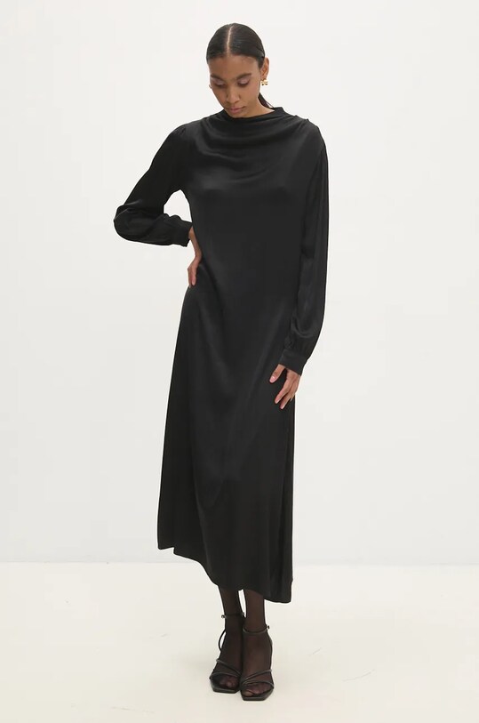 Answear Lab rochie maxi negru ms2032.ios