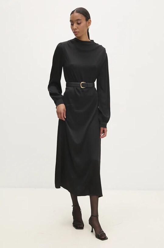 Answear Lab rochie ms2032.ios negru WZ24