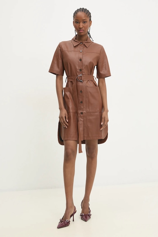 Šaty Answear.LAB b351.ios hnedá WZ24