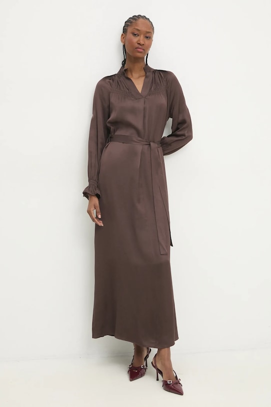 Answear.LAB sukienka d91026530.ims brązowy WZ24