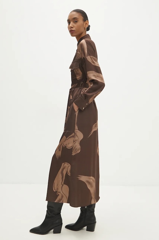 Šaty Answear.LAB d925320400.ims hnědá WZ24