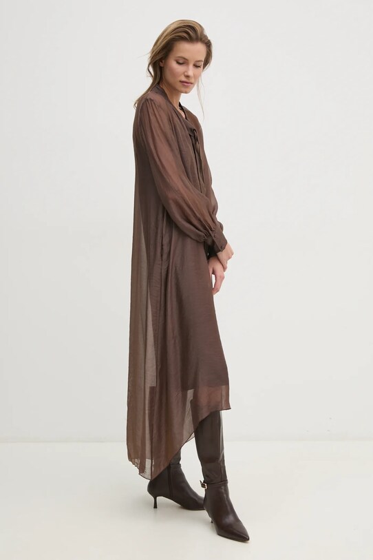 Answear Lab rochie legat maro d681240300.ims