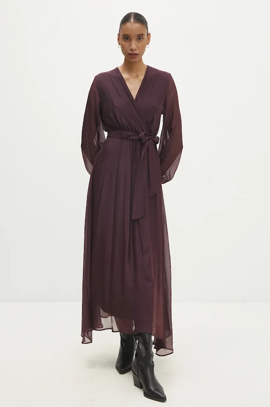 Šaty Answear.LAB d34240300.ims burgundské WZ24