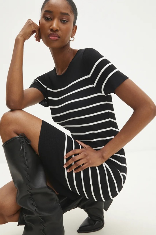 Answear Lab rochie mini negru 2776.ikk