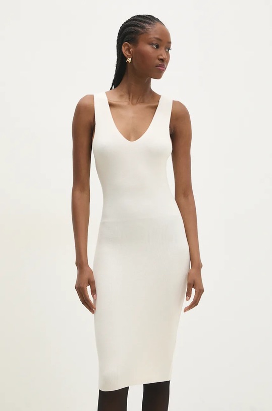 Answear Lab rochie și pulover MG58978AB.hlk bej WZ24