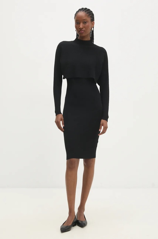 Answear.LAB vestito e maglione MG58978AB.hlk nero