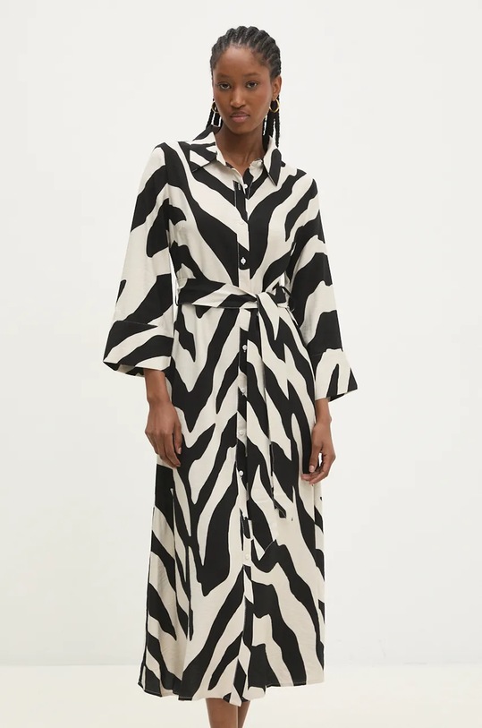 Answear Lab rochie cu guler negru RM509.hms