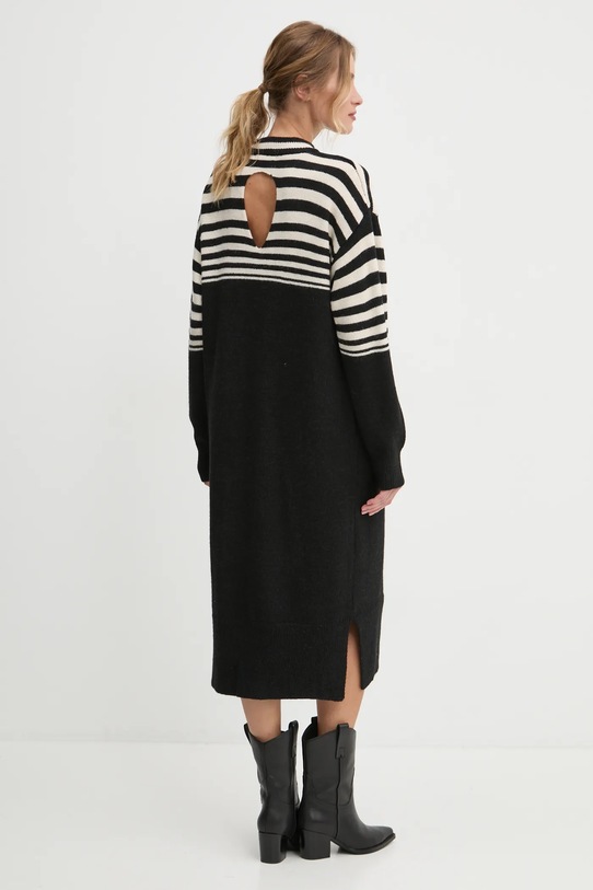 Odzież Answear.LAB sukienka z domieszką wełny 0263.tos czarny