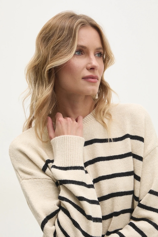 Answear Lab rochie din lână bej 0267.tos