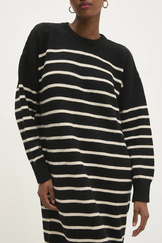 Answear Lab rochie din lână 0267.tos negru