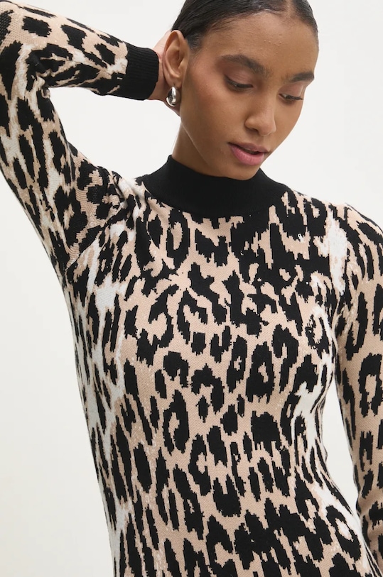 Answear.LAB sukienka beżowy MC9187.fos