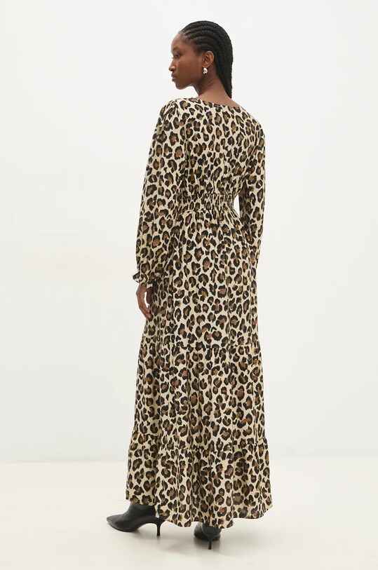 Odzież Answear.LAB sukienka r3977.fos beżowy