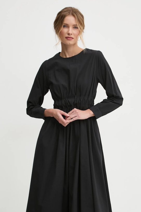 Pamučna haljina Answear.LAB crna sng.28.tos