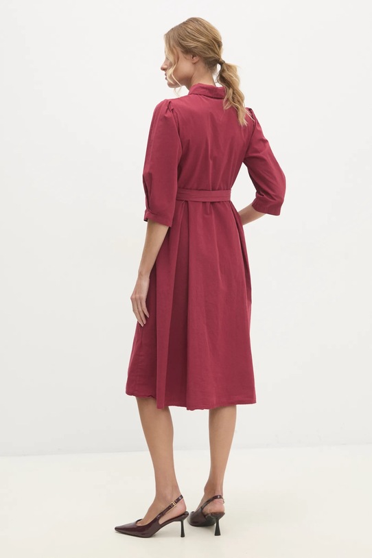 Odjeća Pamučna haljina Answear.LAB sng.29.tos crvena