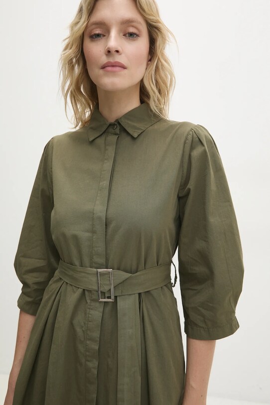 Bavlněné šaty Answear.LAB zelená sng.29.tos