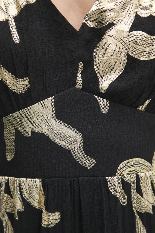 Lanena obleka Answear.LAB mj29139.FLK črna