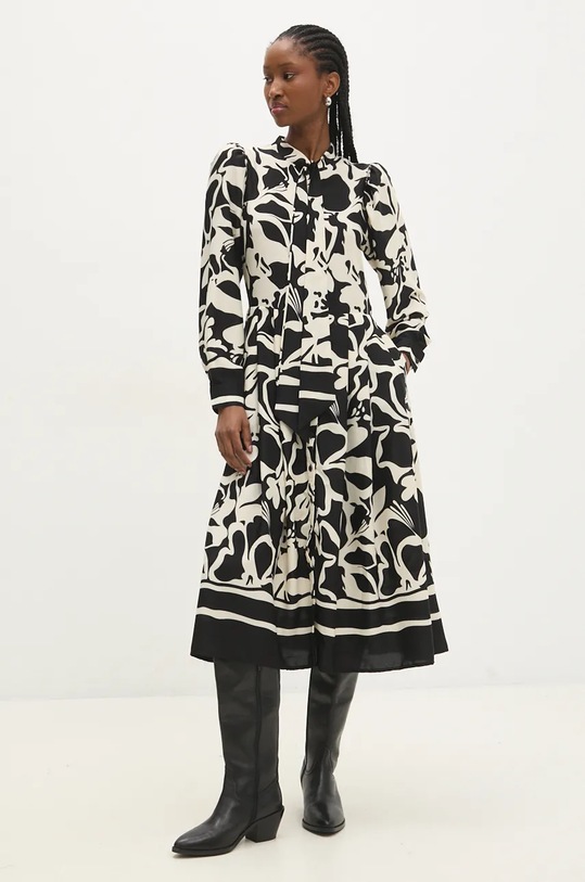 Answear Lab sukienka 23439jr.fos czarny WZ24