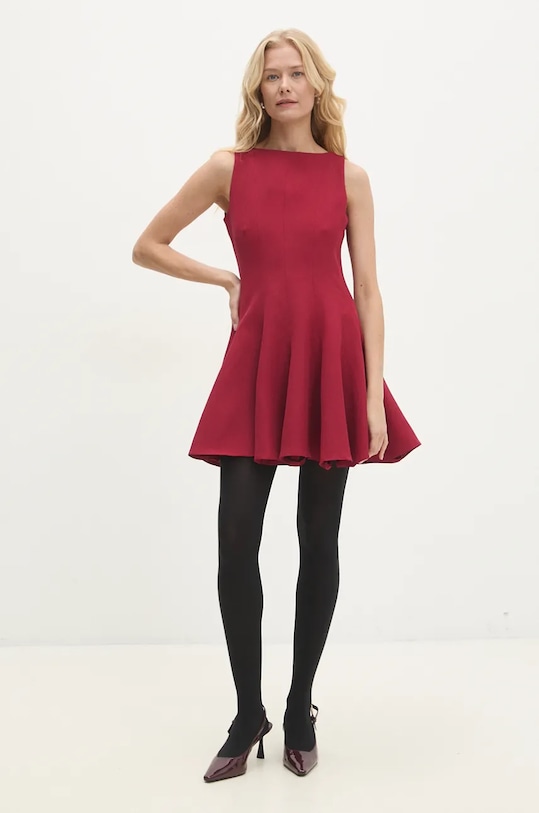 Haljina Answear.LAB 5177.ilk crvena WZ24