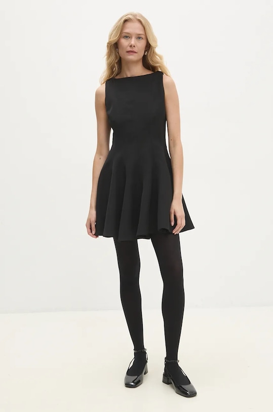 Платье Answear.LAB 5177.ilk чёрный WZ24