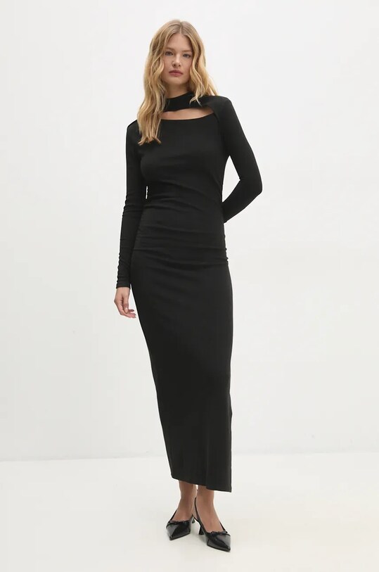 Answear.LAB sukienka 5138.ilk czarny WZ24