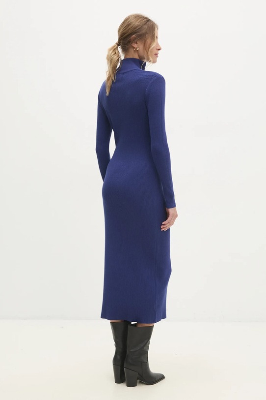 Îmbrăcăminte Answear Lab rochie de cașmir ASF2480.flk albastru