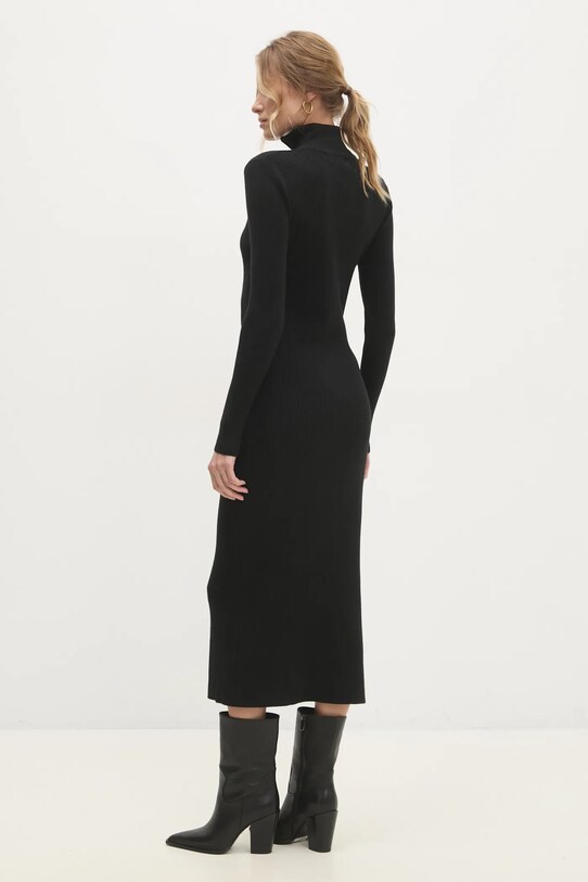 Îmbrăcăminte Answear Lab rochie de cașmir ASF2480.flk negru