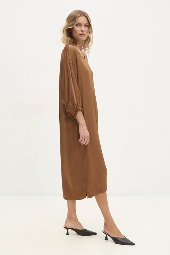 Сукня Answear.LAB 8515.ilk коричневий WZ24