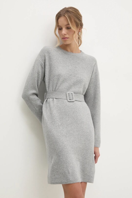 Answear.LAB sukienka z wełną casual szary CH1759.HLK