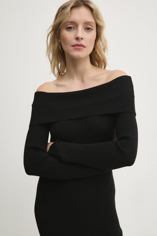 Answear Lab rochie negru 6340.hos