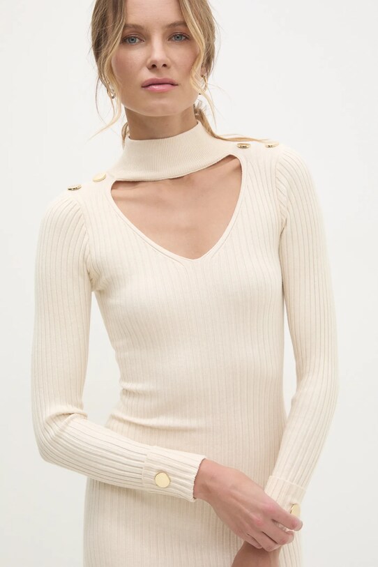 Answear Lab rochie bej W0106AB.hms