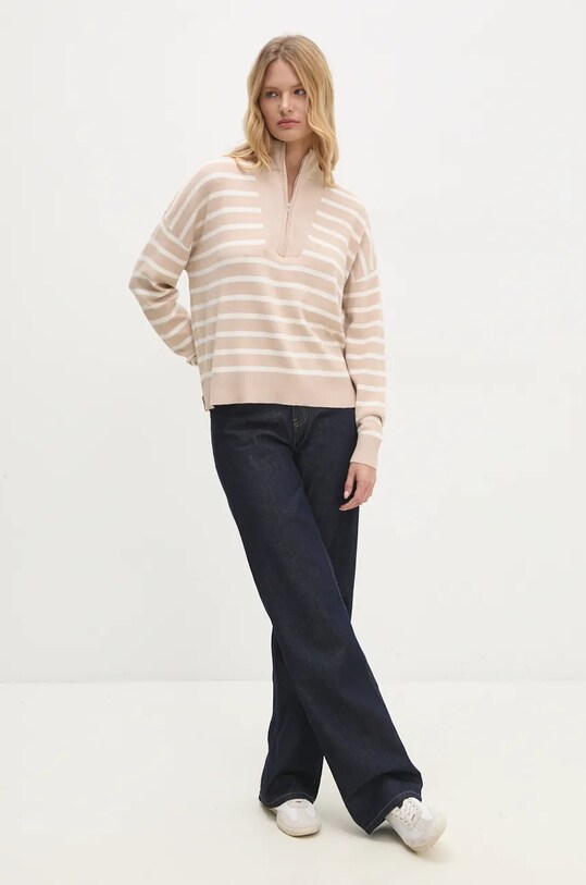 Answear Lab sweter LK.162JOTTIEB.ums beżowy WZ24
